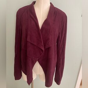 Plum Faux suede jacket